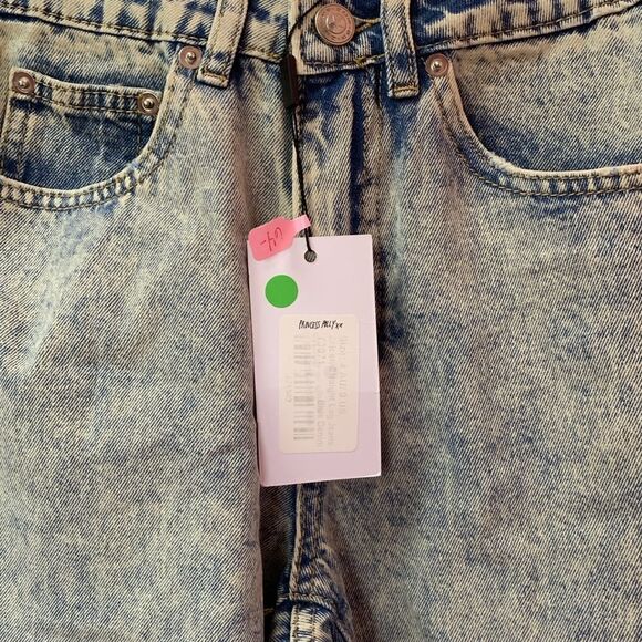 Princess Polly ZAIDEN STRAIGHT LEG JEANS LIGHT WASH DENIM US 0 - Picture 6 of 9